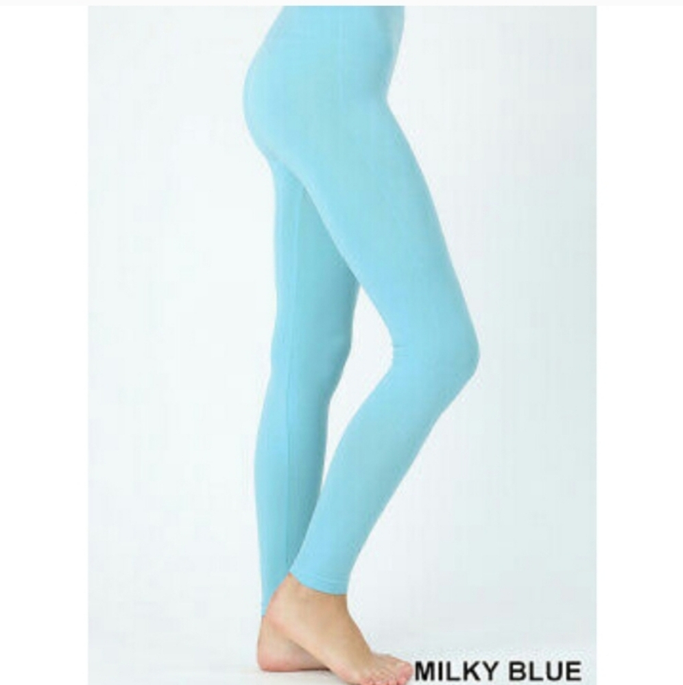 Zenana Outfitters Plus Size Leggings Milky Blue